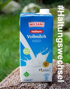 Neue Haltung bei Aldi Milch